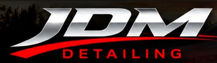 JDM Detailing chrome and red logo
